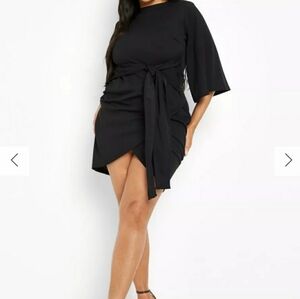 NEW BOOHOO BLACK DRESS...SIZE:16